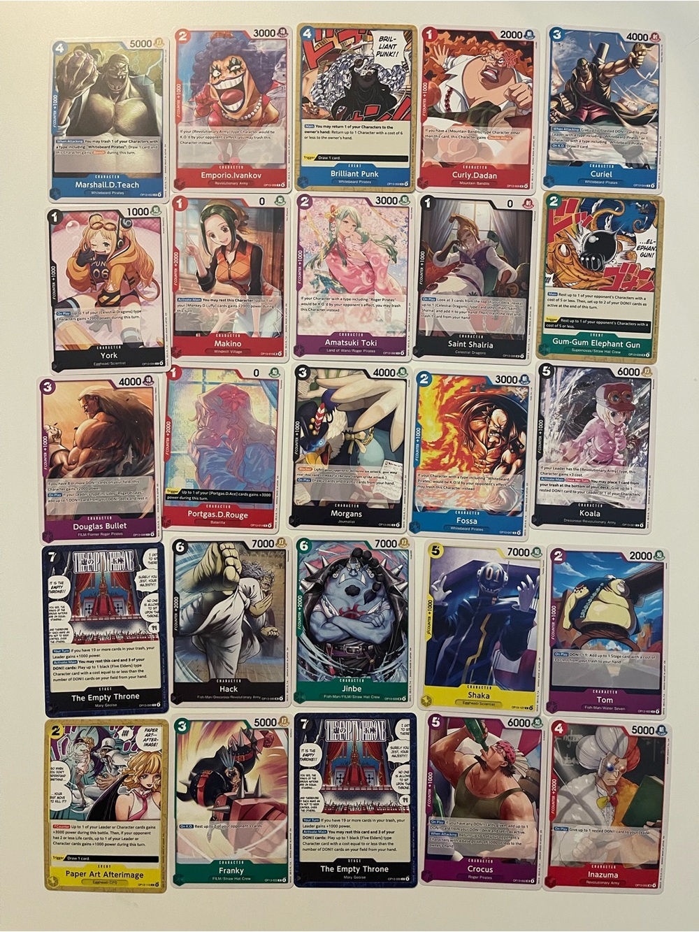 One Piece Card Game – Bulk Card Lot (25 Cards) English #006